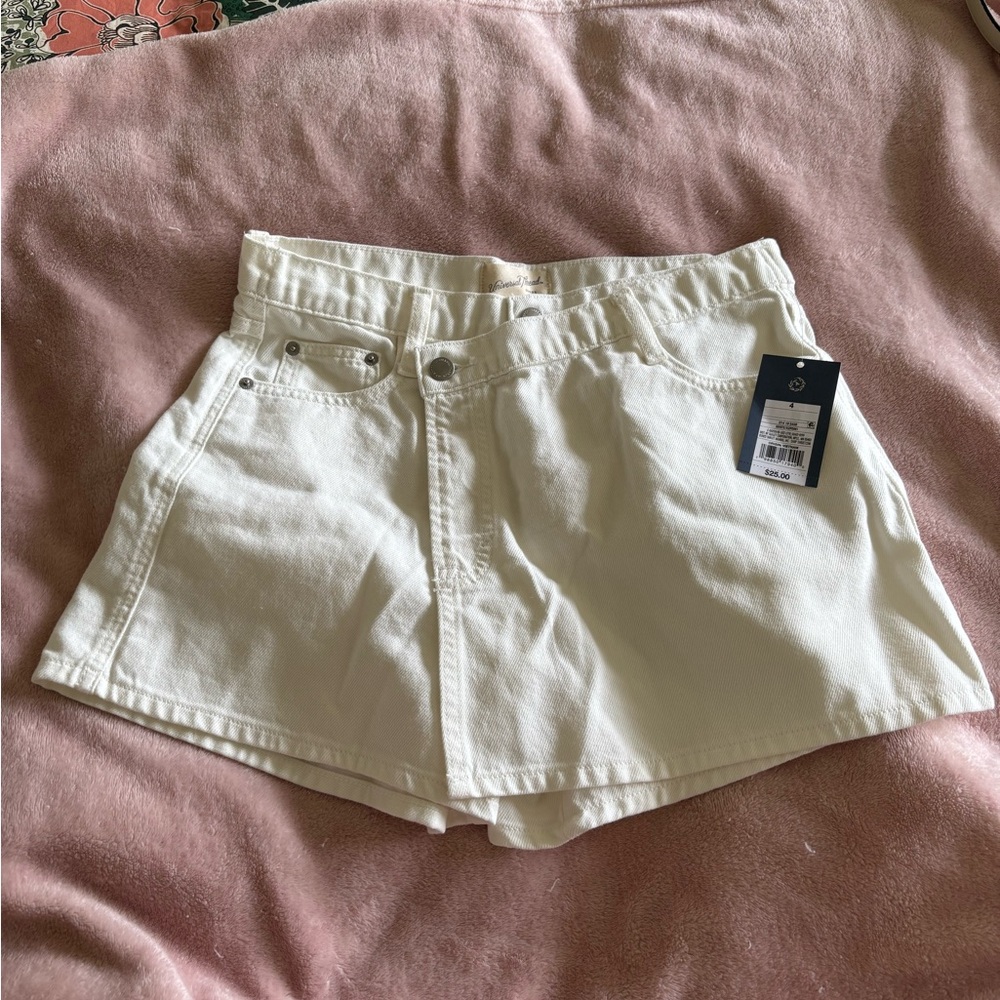 Universal Thread Cream Jean Short/Skirt